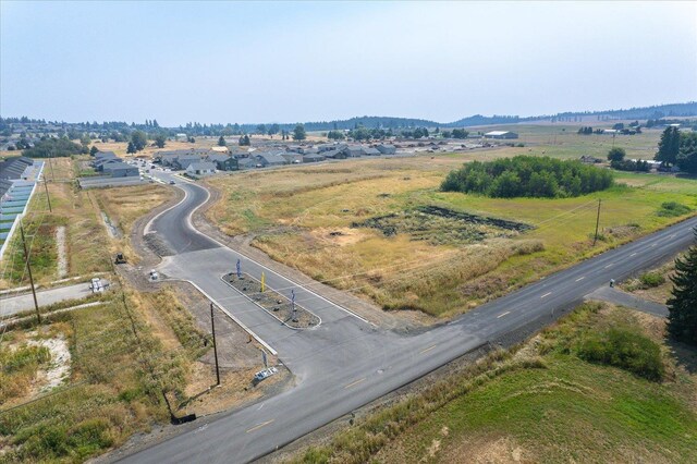 aerial view with a rural view