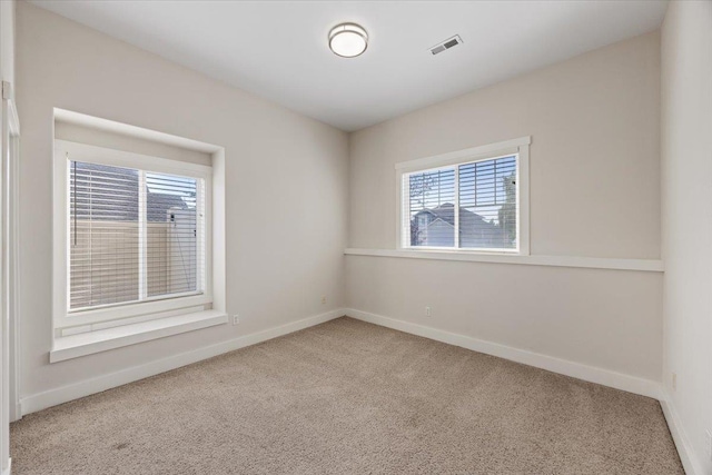 view of carpeted empty room