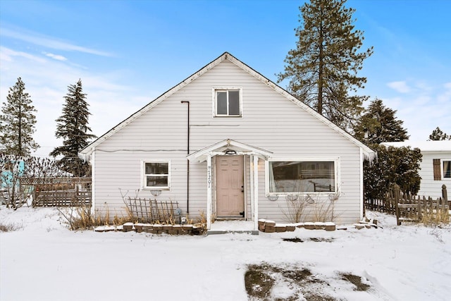 view of bungalow-style home