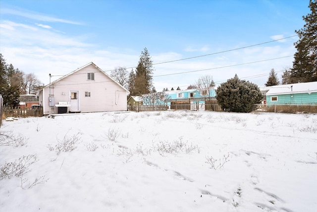 view of snowy yard