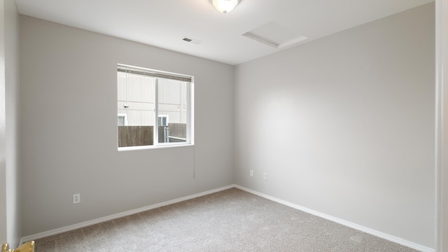 view of carpeted empty room