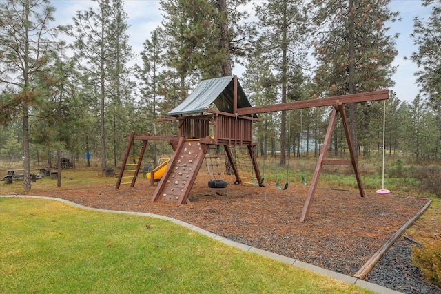 view of play area