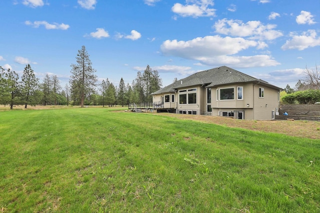 6919 E Spangle-Waverly Rd, Spangle, WA 99031 - rear view of property featuring a deck