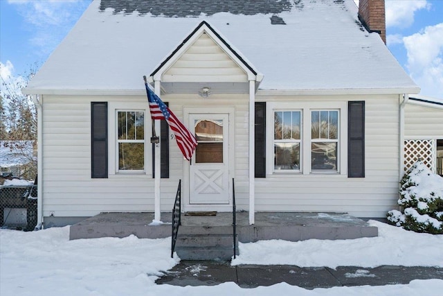 view of front of home