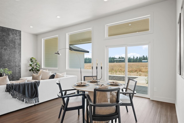 914 E Deer Park-Milan Rd, Deer Park, WA 99006 - dining area featuring wood finished floors, recessed lighting, and baseboards