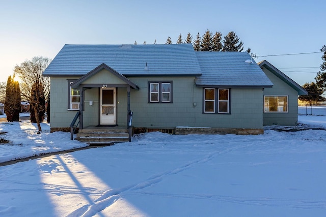 view of front of home