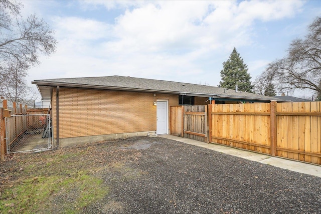 view of rear view of property