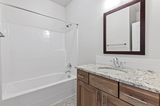 28411 N Milan Rd, Chattaroy, WA 99003 - bathroom featuring vanity and shower / washtub combination