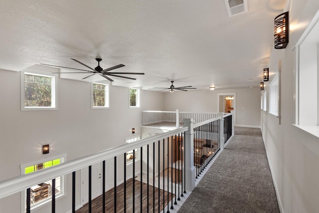 28411 N Milan Rd, Chattaroy, WA 99003 - hallway with carpet and a textured ceiling