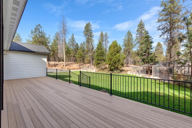 28411 N Milan Rd, Chattaroy, WA 99003 - deck featuring a yard