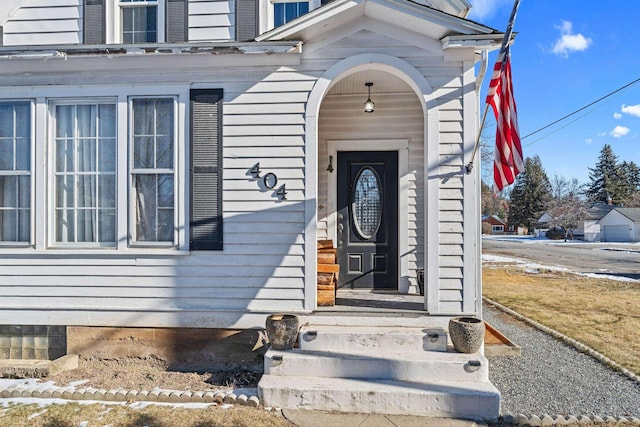 view of entrance to property