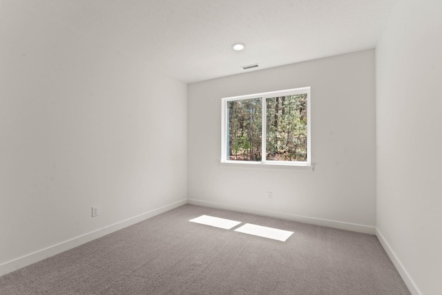 view of carpeted empty room