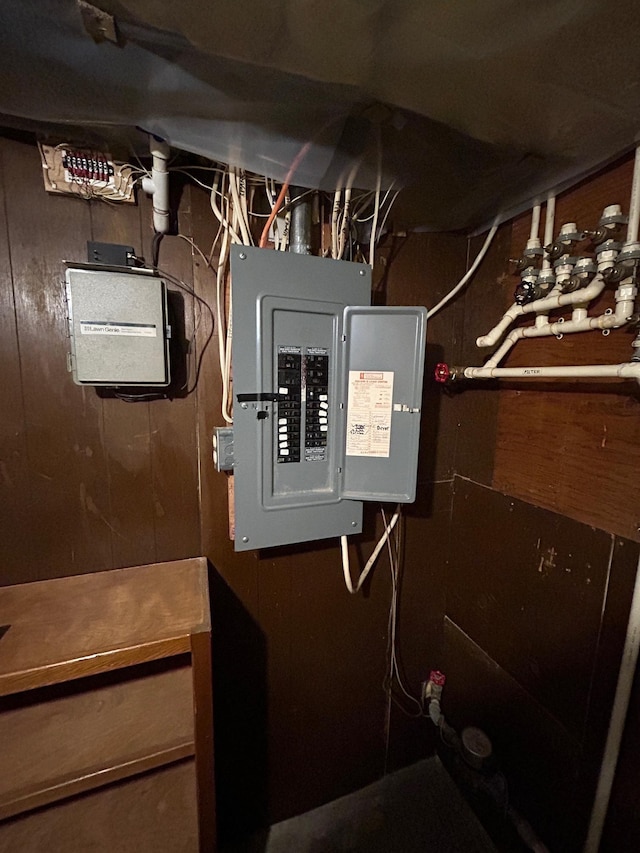 utility room featuring electric panel