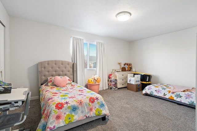 bedroom featuring carpet flooring