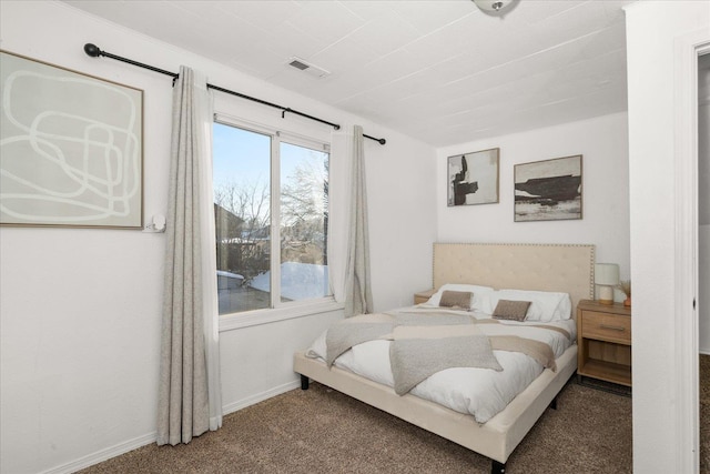 bedroom with carpet floors