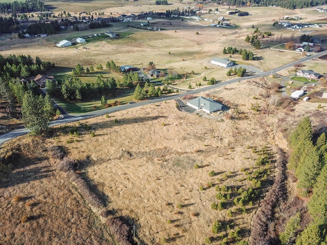 drone / aerial view featuring a rural view