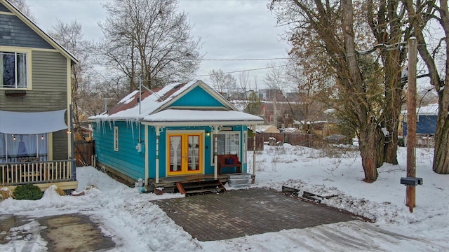 view of front of home