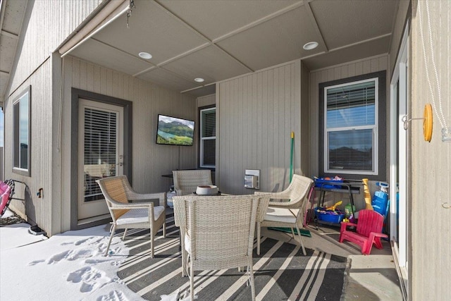 view of patio / terrace featuring outdoor dining area