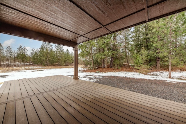 view of wooden terrace