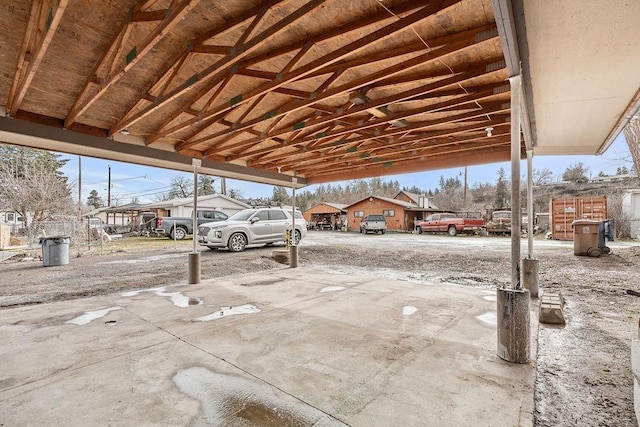 view of patio / terrace with a carport