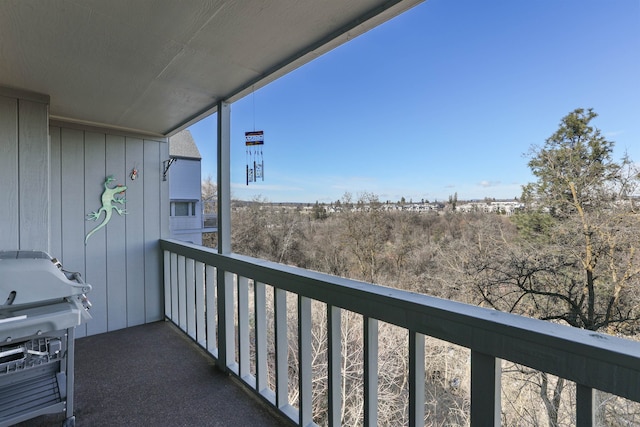 balcony featuring grilling area