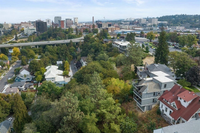 bird's eye view featuring a view of city