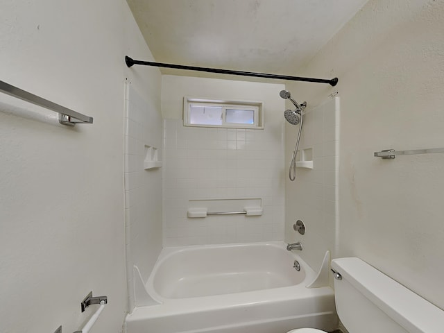 full bath with tub / shower combination and toilet