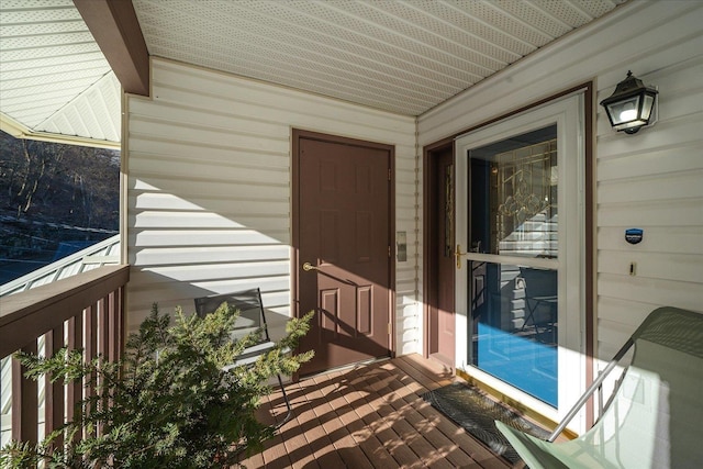 view of exterior entry