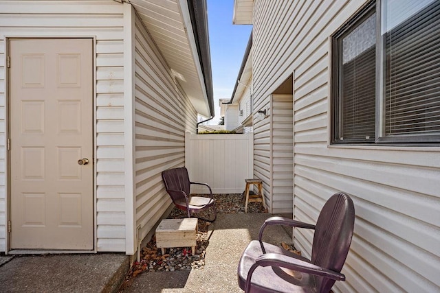 view of patio / terrace with fence