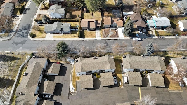 aerial view featuring a residential view