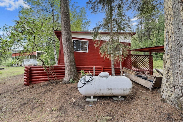 view of rear view of property