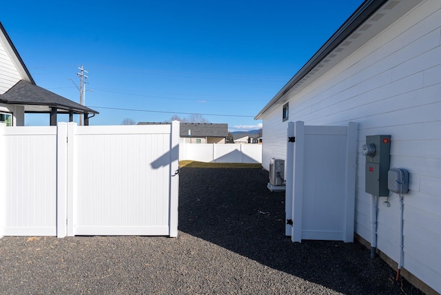 exterior space featuring fence