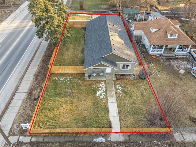 birds eye view of property