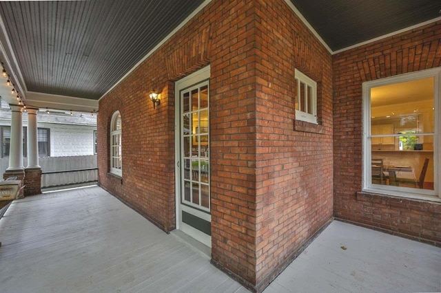 view of patio / terrace with covered porch