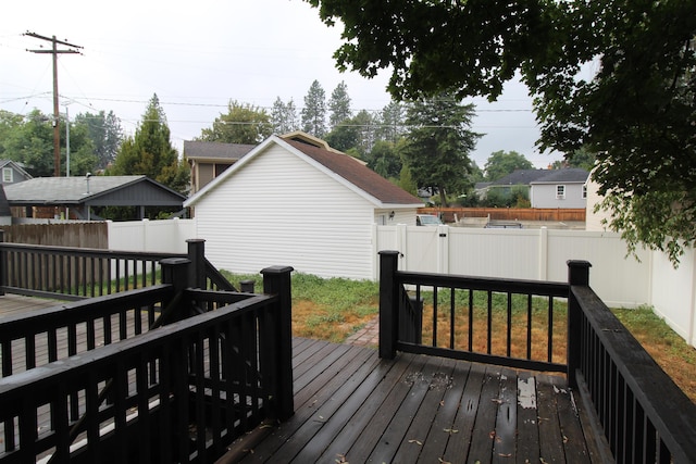 2508 S Grand Blvd, Spokane, WA 99203 - wooden terrace with a fenced backyard