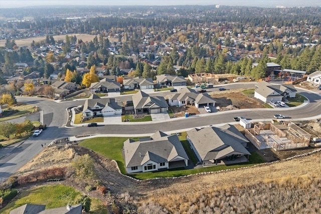 birds eye view of property featuring a residential view