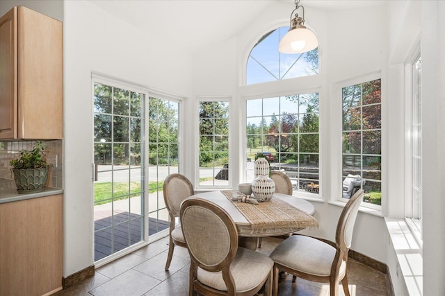 sunroom / solarium with plenty of natural light