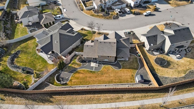 aerial view featuring a residential view