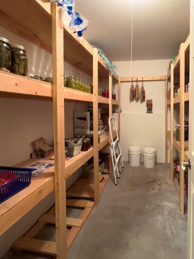 view of storage room