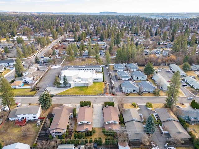 drone / aerial view with a residential view