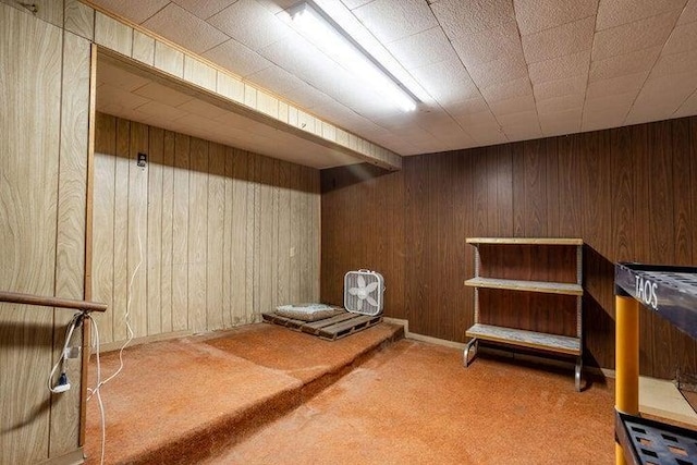 603 N Main St, Colville, WA 99114 - miscellaneous room with carpet and wooden walls