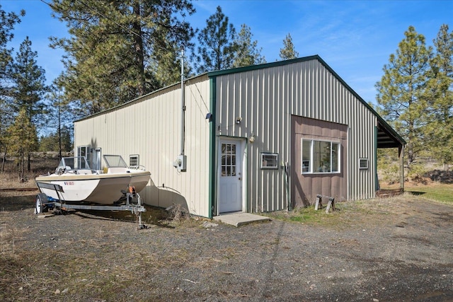 view of outbuilding featuring an outdoor structure