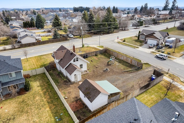 drone / aerial view featuring a residential view