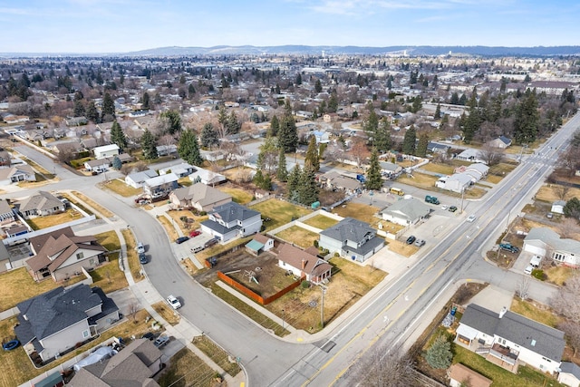 bird's eye view with a residential view