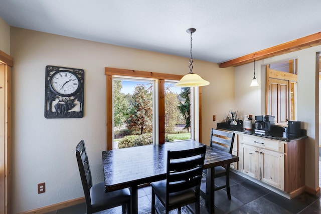 view of dining area