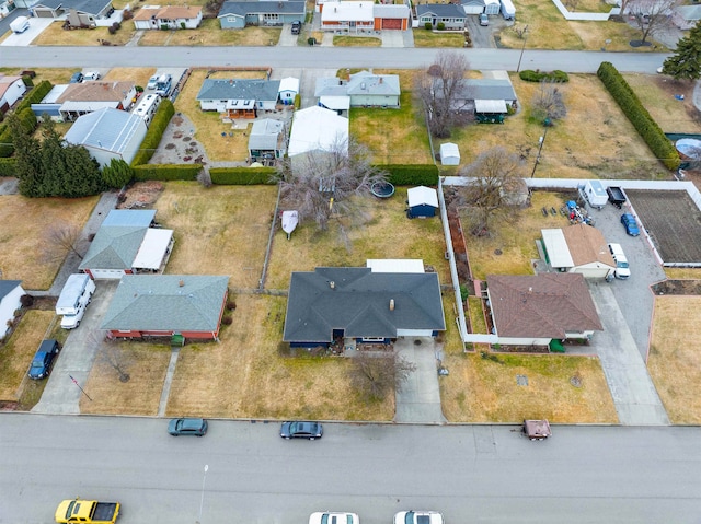 aerial view featuring a residential view