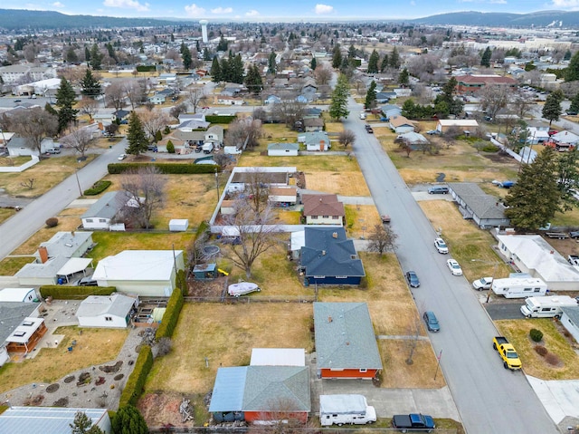 drone / aerial view with a residential view