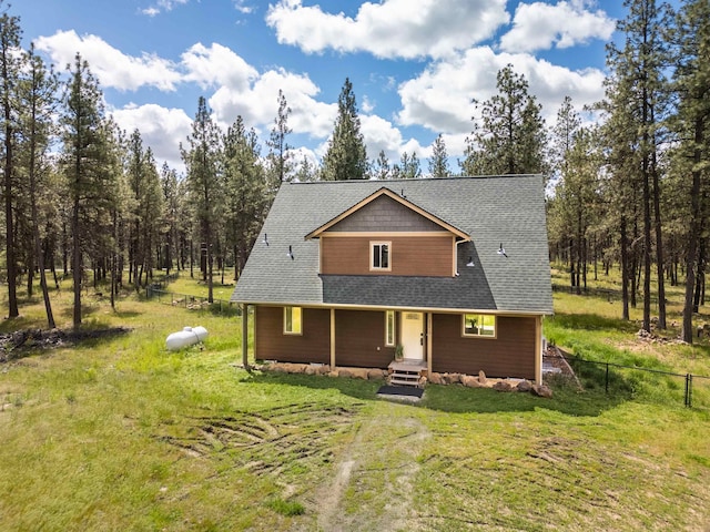 22410 S Ritchey Rd, Cheney, WA 99004 - view of front of house featuring a porch and a shingled roof