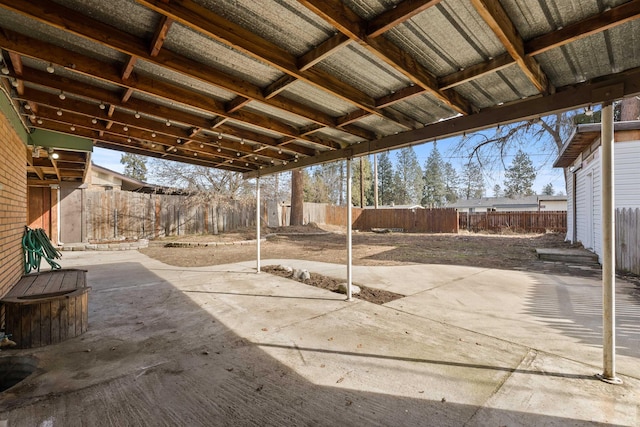 view of patio / terrace with a fenced backyard