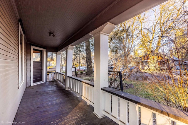 balcony with covered porch